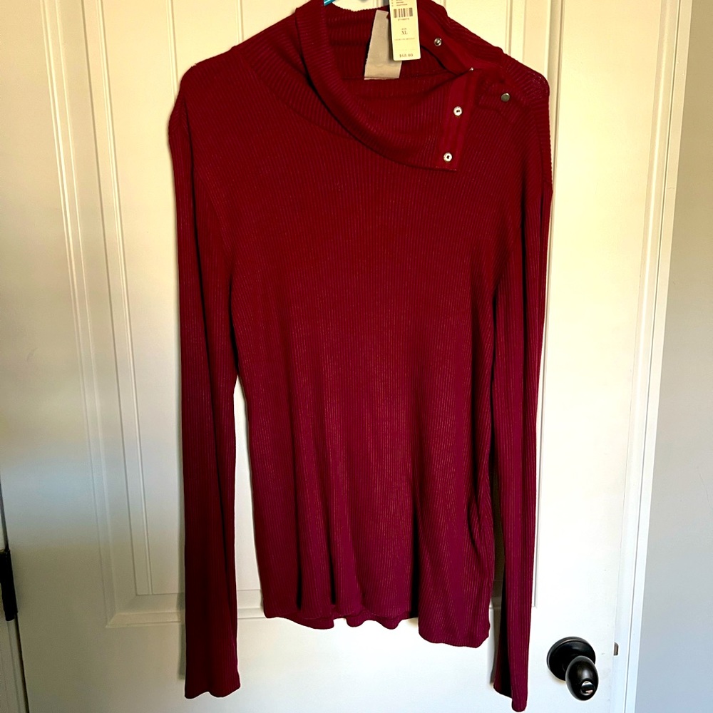 Red Anthropologie Sweater